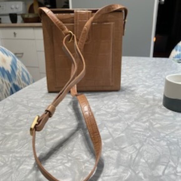 DEY Vintage Croc Design Crossbody or Shoulder Handbag - Picture 3 of 5